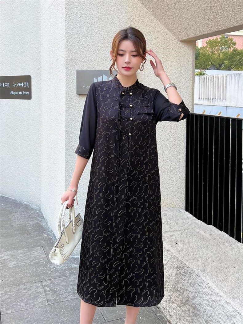 烧花连衣裙，女装连衣裙，恋语随风(7F)