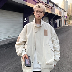 JK8804-P70美式春秋潮牌重工设计感拼接夹克，男装夹克，星座1503