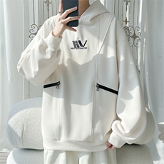 2025春季新款旋律风车大码美式高街连帽卫衣M-5XHW25140-P60，男装卫衣，电商A022