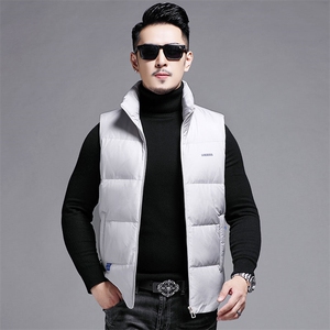 B2216钱塘2020-3精品男士连帽羽绒服马甲80白鸭绒主推P155图片