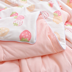 新款空调被夏凉被可机洗儿童夏被宿舍单人被子非纯棉全棉被芯，被套/被芯，一起卖家纺