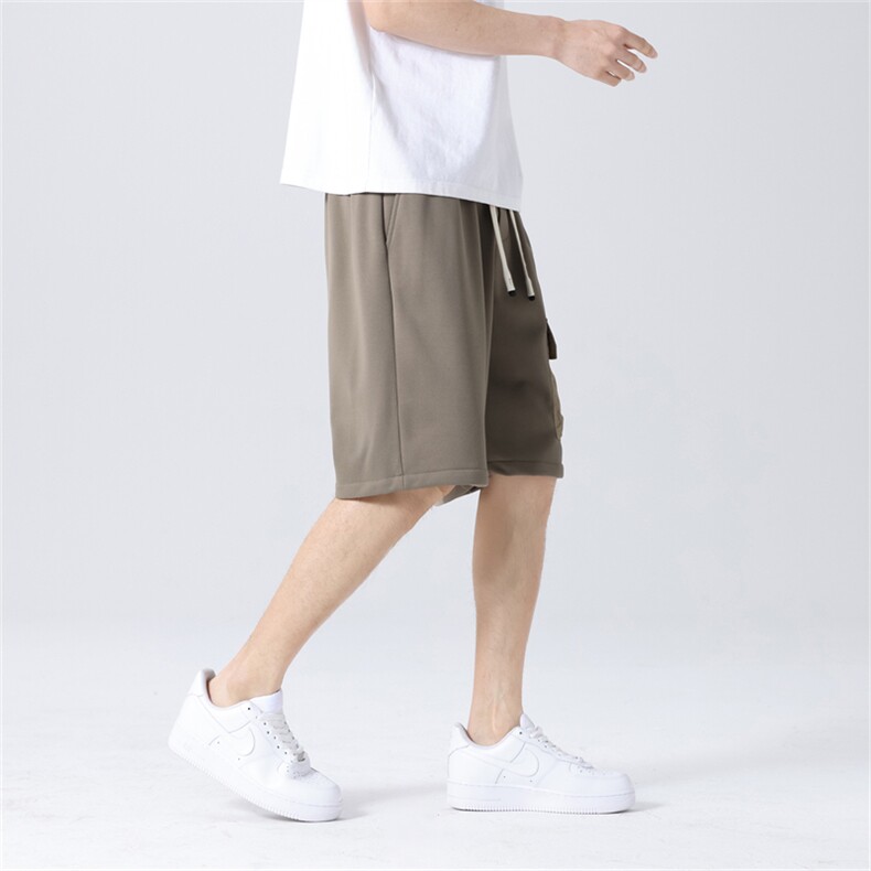 夏季新品休闲短裤男薄款贴袋设计中裤五分裤男士 2383/P32 M-8XL图片
