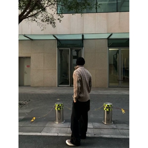 金戈铁马灰色RL半高领拉链毛衣男老钱风慵懒感加厚针织衫NB45P65图片