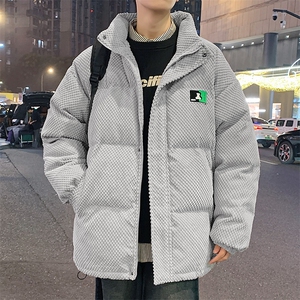 美拉德风纹理感雪尼尔棉衣男欧棉绒宽松保暖棉衣M95-特P100控178