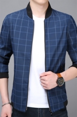 B-N8530男士2023年春季新款长袖薄款休闲拉链夹克棒球领潮流P72，男装夹克，电商B360