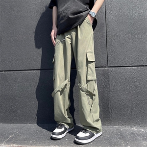 飘带拉链设计感工装休闲裤，-XZ1005-1-货号TTH0018-批5578图片
