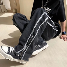 男牛仔裤拉链个性裤子NK22P40，男装牛仔裤，星座1116-2