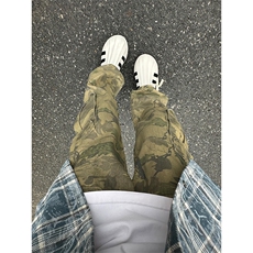 【有货】迷彩工装裤男大口袋裤子直筒阔腿休闲裤MCK01PP-特P55，男装休闲裤，星座1007（原301D）