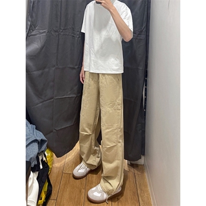 04高街款美式工装裤宽松直筒痞帅伞兵裤春夏XZ211-1-K2429-P55图片