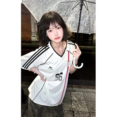 BK918CC-特P39织带V领撞色运动球衣风短袖t恤男女，男装T恤，星座1007（原301D）