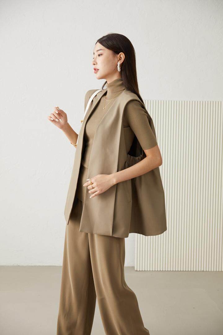 《现货》侧摺伞型韩版马甲，女装马夹，M&VC