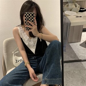 蕾丝背心图片