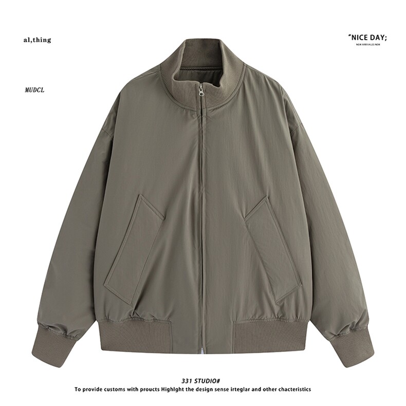 平铺~冬季美式立领简约羽绒服外套E120/P208,男装羽绒服,电商B331