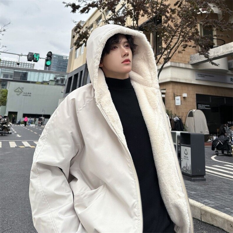 xz514-817-P115新款上架【座山雕】加绒连帽加厚棉服黑色,男装棉衣,星座514