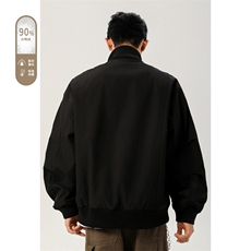 广检90%白鸭绒冬季无影墙羽绒服充绒量75gM-5XHY25593-特P109，男装羽绒服，电商A022