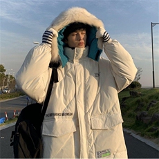 B225-W8331-P108-X128-拼接连帽棉服，男装棉衣，电商B225