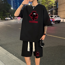 套装！华夫格套装短袖T恤短裤男TZ240-特P38，男装牛仔裤，电商B367