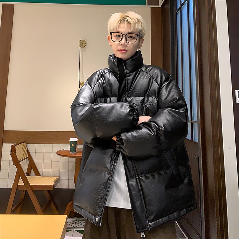 港风鳄鱼纹钢印字母设计棉衣男MY77093P120控168抖音控198,男装棉衣,星座226-1
