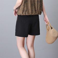短裤女2026夏季新款高级感高腰工装裤小个子宽松直筒阔腿休闲裤子，女装短裤/热裤，板酷
