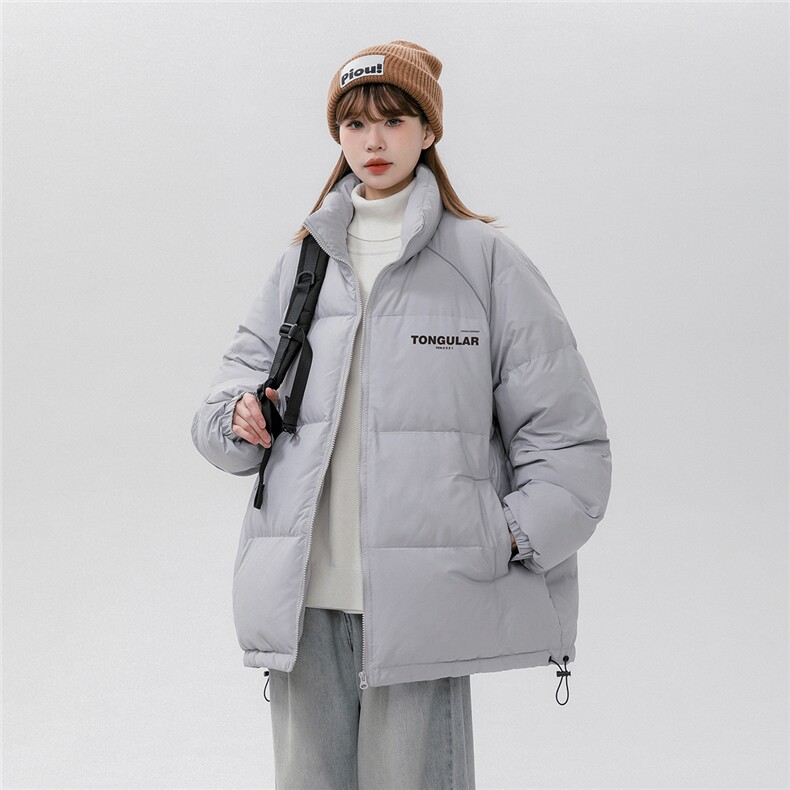 中性风新标白鸭绒时尚立领字母印花羽绒服A268-YR304P225控298,男装羽绒服,电商A268