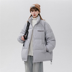 中性风新标白鸭绒时尚立领字母印花羽绒服A268-YR304P225控298，男装羽绒服，电商A268