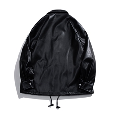 白底平铺皮衣女大码M-5XL情侣外套女皮衣男机车外套男JK7761P85控，男装皮衣，星座227-7