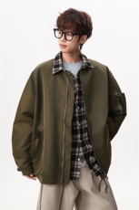8XL-M特大码衬衫男假两件拼接衬衫新中式坎肩马甲外穿CS508TP68，男装衬衫，电商D206-1