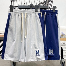 短裤男夏季美式高街设计感五分裤宽松运动篮球中裤DK01103-P30，男装休闲裤，星座308B-2