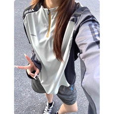 网图！新款美式户外运动风长袖男女同款-EX51046-特批50，男装T恤，电商A061