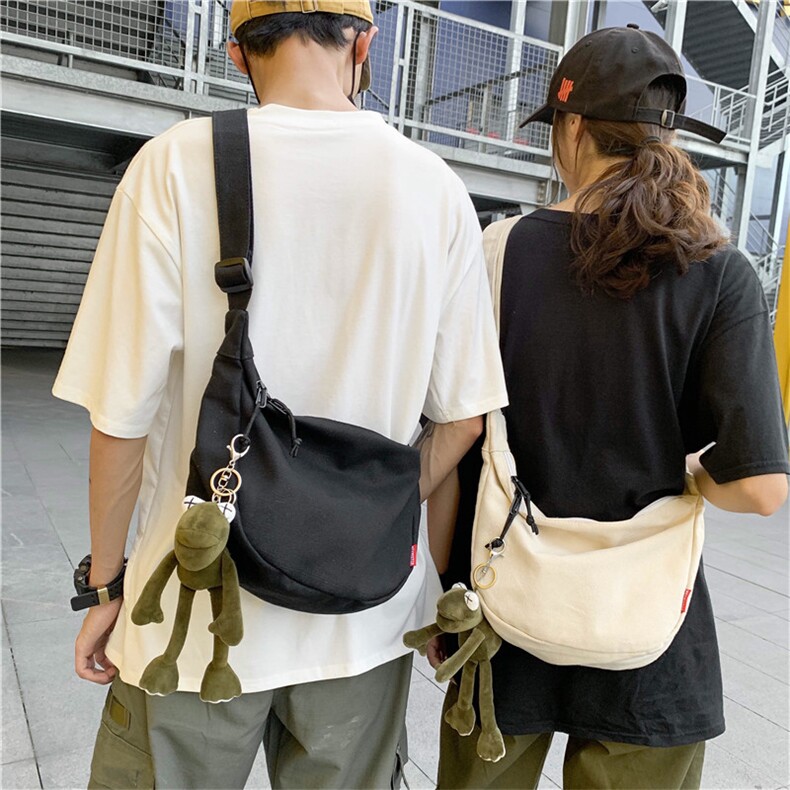 0518潮牌原创休闲斜挎小包时尚百搭包复古包袋简约帆布单肩包，鞋类箱包男包，星座510A-2