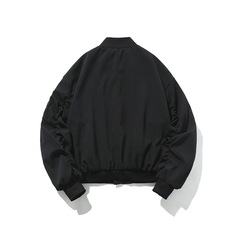 白底-飞行员夹克外套男美式短款立领棒球服8086-P60,男装夹克,电商B380（原B361）