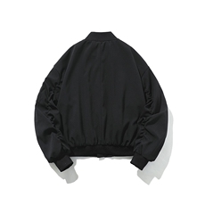 白底-飞行员夹克外套男美式短款立领棒球服8086-P60，男装夹克，电商B380（原B361）