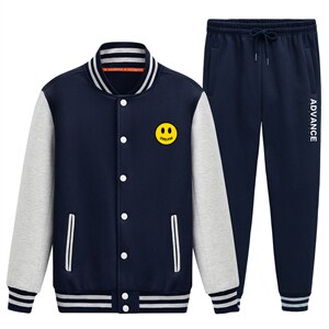 棒球服运动装套情侣学生卫衣两件套大码秋装XZ102A-4-Q8637-P95图片
