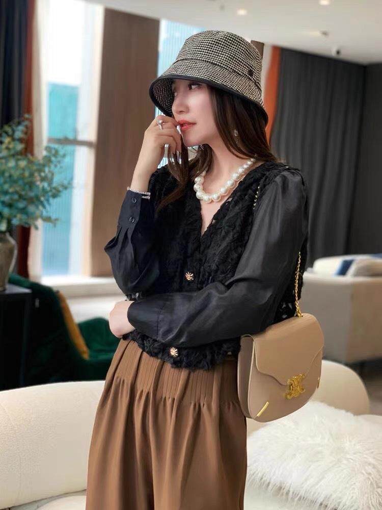 钩花镂空开衫，其它，时代公主