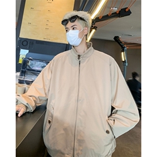美式高街复古拉链工装外套休闲飞行员立领上衣夹克男春秋，男装夹克，星座410-7