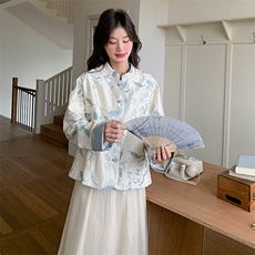 现货！26年春装新款新中式短款外套5529-P160K228，女装短外套，2D112