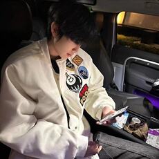 【现货】DM309-P70美式高街徽章贴布设计感刺绣棒球服男潮牌夹克，男装夹克，星座603-2