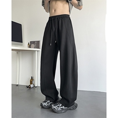 模特-拼接弯刀运动裤男长裤休闲裤8096-P42，女装休闲裤，电商B380（原B361）