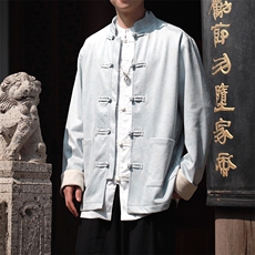 麂皮2025新款新中式大码夹克外套现货男士上衣JK1818-P110控188，男装夹克，电商A021