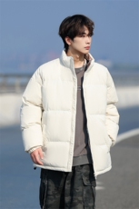 纯色简约休闲立领保暖棉服秋冬季宽松厚棉衣外套潮MY8889-特P55，男装棉衣，星座610（原A335）