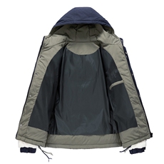 现货棉服男士加绒加厚拼接工装保暖羊羔毛冬装外套M021-P135，男装棉衣，星座308B-2