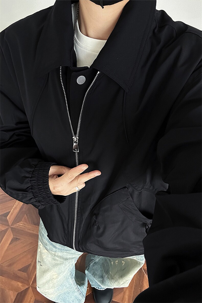哈灵顿解构拼接外套假两件飞行员夹克JK912P95,男装夹克,星座908