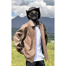网图切片美拉德复古皮衣男PU皮夹克机车服外套J8926-P85，男装夹克，星座1213