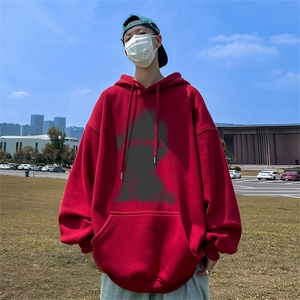 抖音得物供货 可提供视频 春装重磅美式宽松连帽卫衣DL2456图片