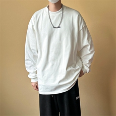 春秋现货高品质长袖T恤男潮牌纯棉打底上衣A351-AT2525-P40，男装T恤，电商A351