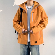 新款男女高品质户外登山服青少年学生冲锋衣夹克外套JK6633-P79，男装夹克，电商B306