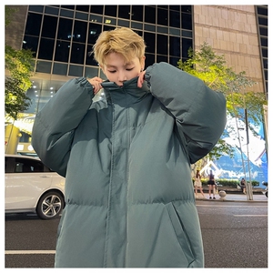F468P80男女oversize棉服学生港风宽青年男生棉衣图片