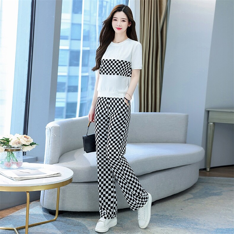2025新款休闲时尚运动服套装职业活泼减龄两件套夏季精品女两件套,女装套装/套裙,梦依杭
