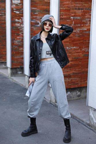 春季新款街头超飒皮衣，女装皮衣，茗格拉