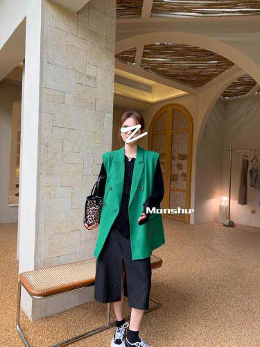 秋新，西装马甲，女装西装，曼述